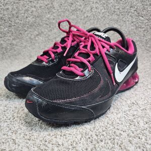Nike Reax Run 7 Women's Size 9 Black & Magenta Lace Up Running Shoes‎ 525755-002